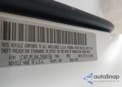 2020 Jeep Cherokee Altitude 4X4 from USA, damaged, VIN 1C4PJMLB4LD584156